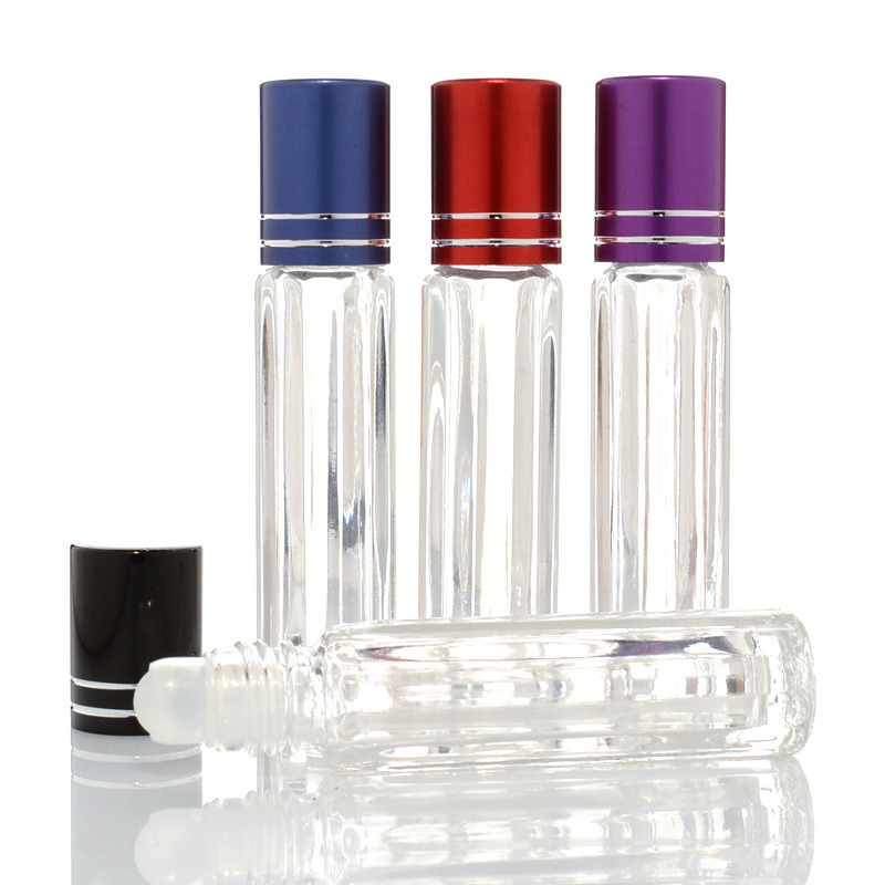 Wholesale 10ml Pocket Glass Essential Oil Bottle Mini Roll on Bottles