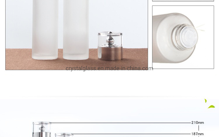 Crystal Glass Cosmetic Jars with Slver Caps 20g 30g 50g