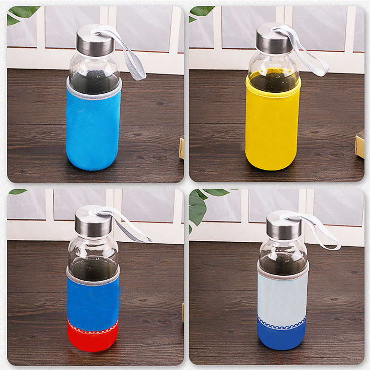 Wholesale Borosilicate Glass Drink Water Bottle Frosted Water Bottles 2021