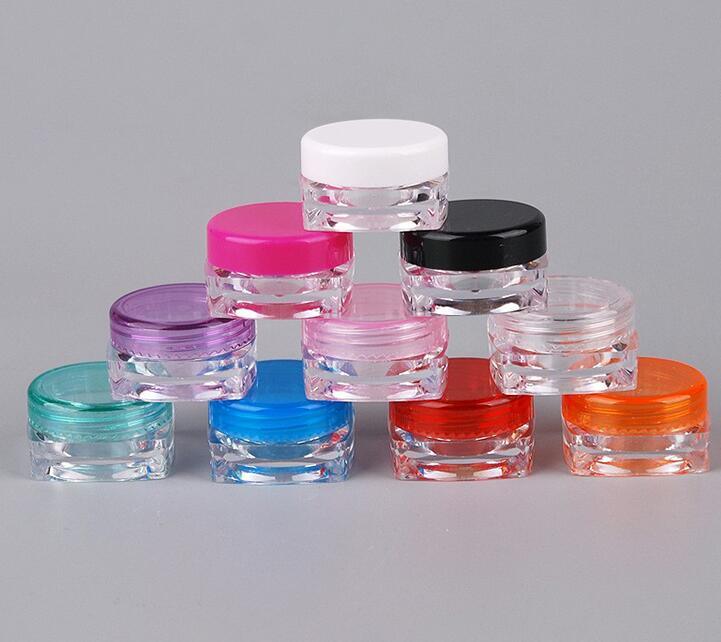 Cosmetic Containers 3G 5g Empty Plastic Small Cream Jars for Cosmetic