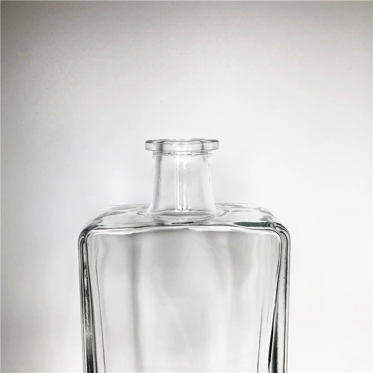 516ml Glass Spirit Bottles for Wine Liquor Flint Whisky Vodka Square Shape Empty Bottles Wholesale