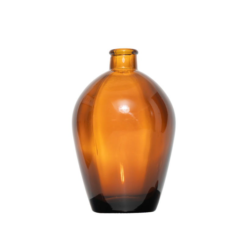 Amber Glass Alcohol Beverage Bottle for Drinking