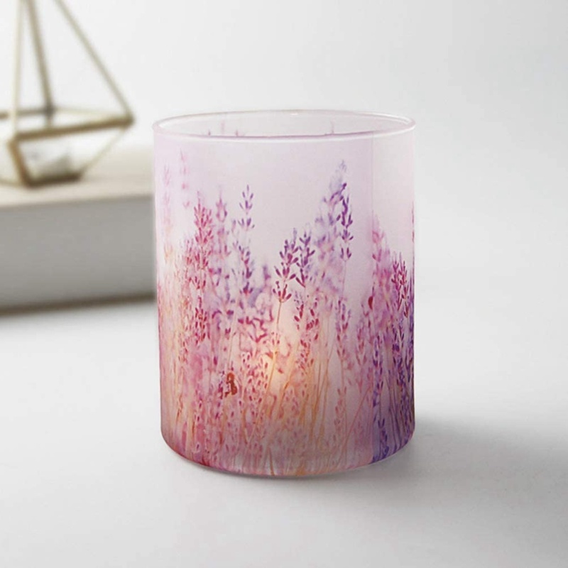 Customized Transparent Candle Jar Glassware with Lid