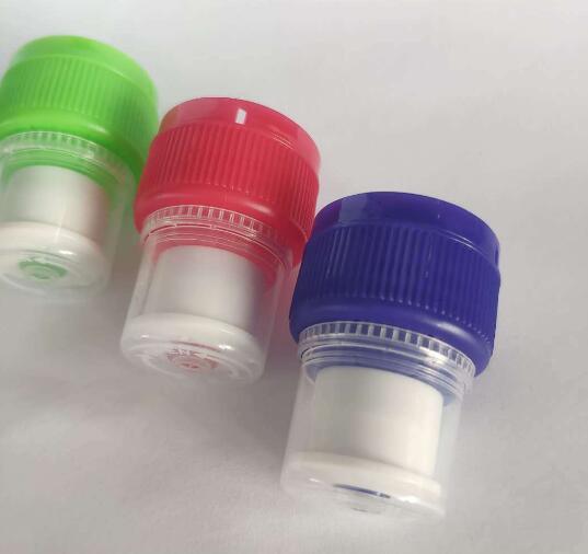 28mm Clear Plastic Flip Top Cap for Beverage Water Drink Bottles