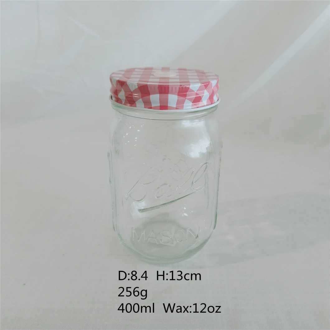 5oz Glass Candle Holder with Plastic Lid or Glass Storage Jar