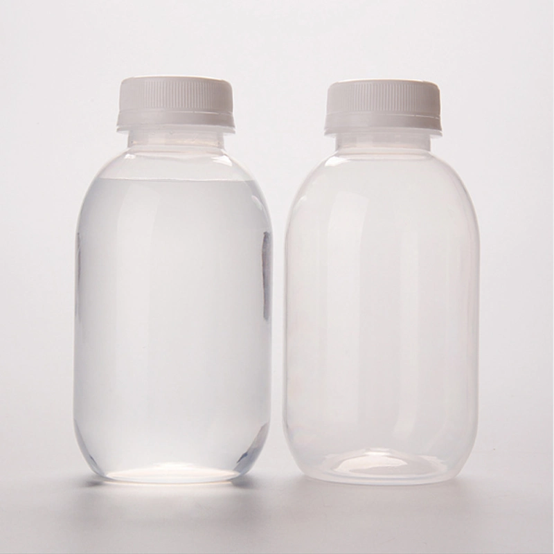 Wholesale Milk Bottle 350ml 12oz Round Shape Plastic PP Bottles for Beverage with Tamper-Proof Cap