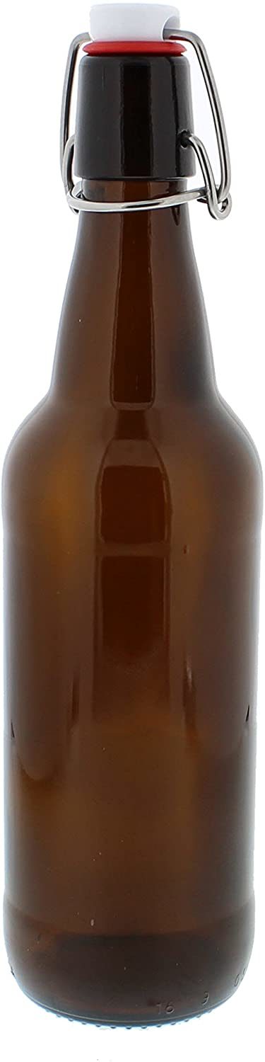 16.9oz Reusable Amber Glass Bottle Glass Beer Bottle for Homebrew