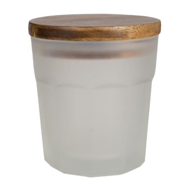 Food Glass Storage Jar with Bamboo Lid for Serving Tea, Coffee, Spice