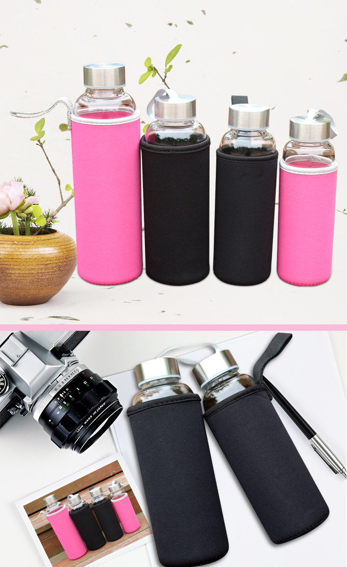 Hot Selling Promotion Custom Glass Bottle Water Drinking Bottle