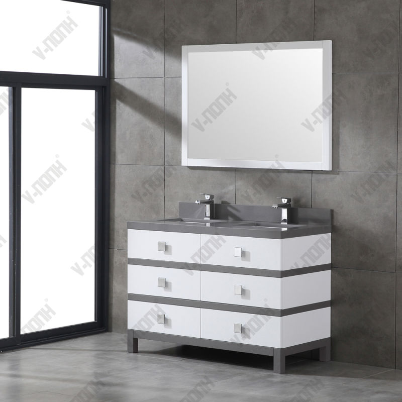 Unique Double Sinks Bathroom Cabinet