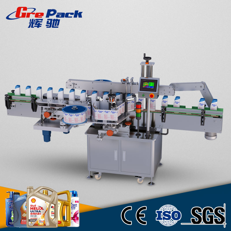 Flat Bottle Double Sides Labeling Machine for Various Flat Square Bottle Jar