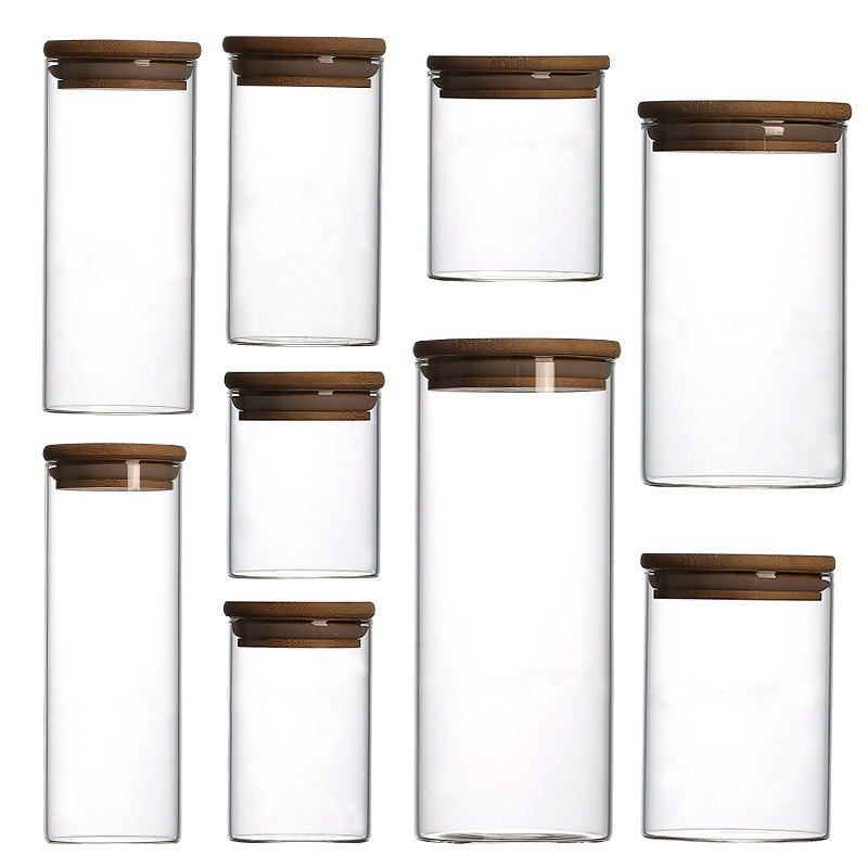 Pyrex Storage Container Glass Jar with Bamboo Lid