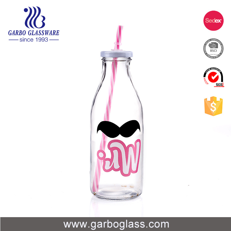 Cosmetic Design Water Container Glass Milk Bottle