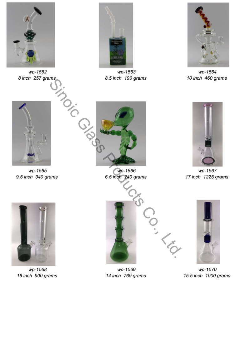Good Quality Thick Big Glass Water Pipe Straight Smoking Pipes