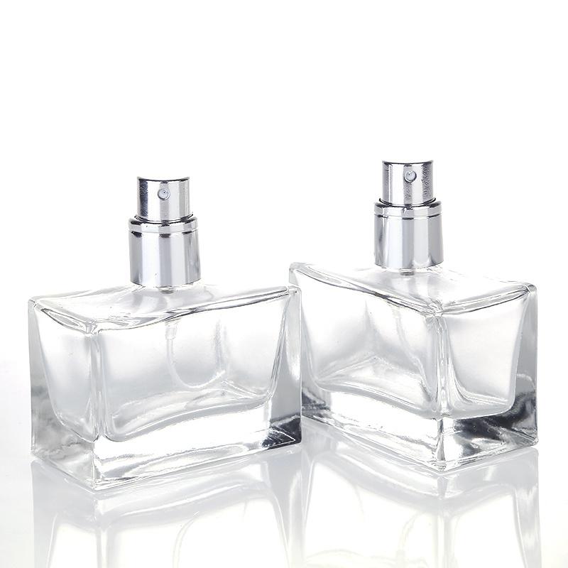 30ml Square Shape Glass Perfume Bottle Atomizer Mist Bottle