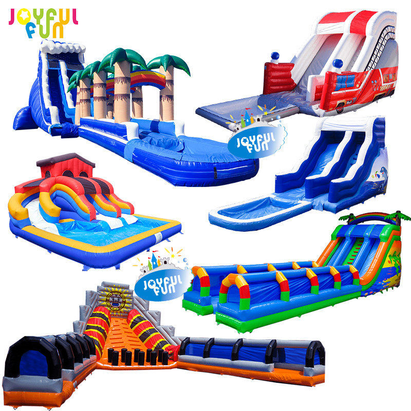 Joyful Fun Wholesale Commercial Big Large Inflatable Water Slide