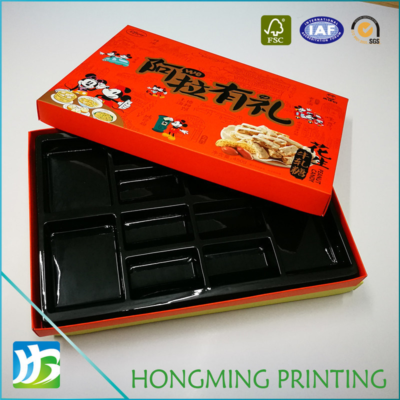 Black Logo Embossing Sweet Paper Candy Box