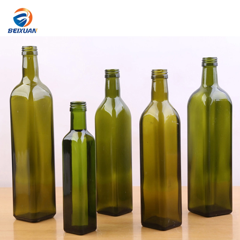 250ml 500ml 750ml 1000ml Round Olive Oil Glass Bottle Camellia Oil Walnut Oil Bottle