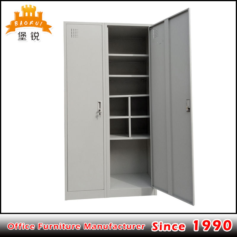 Multi Use 2 Door Clothes Storage Office Cupboard Metal Cabinet