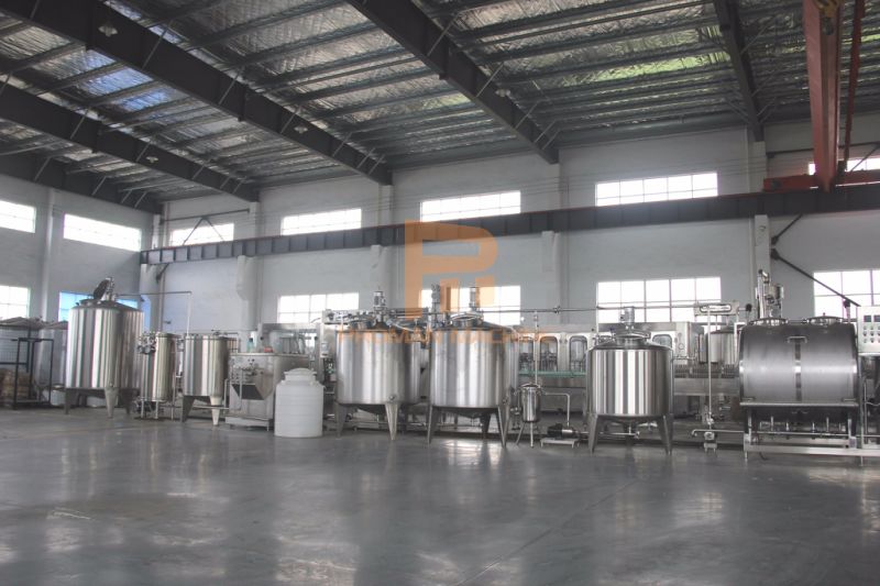 Glass Bottle Fruit Juice Mixing Filling Machine / Beverage Bottling Equipment /Production