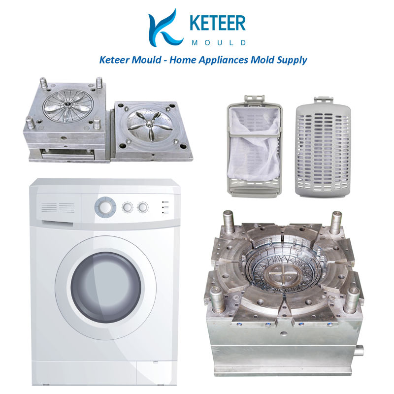 OEM Custom Precision Washing Machine Injection Plastic Cover Mould with ISO 9001 Certificate