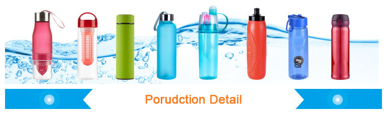 400ml 500ml Glass Water Bottles with Infuser Bamboo Lid