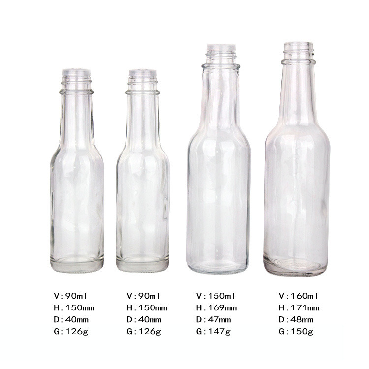 Wholesale Chili Sauce Glass Bottle with Plastic Lid