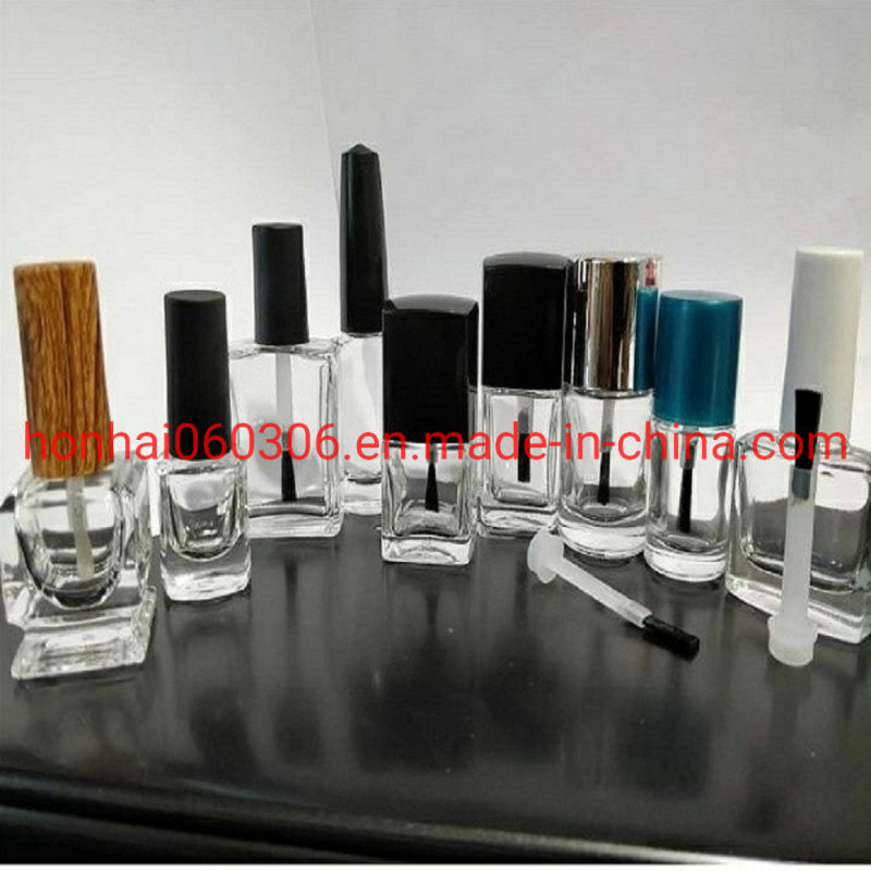 5-30ml Glass Nail Polish Bottle with Cap+Brush