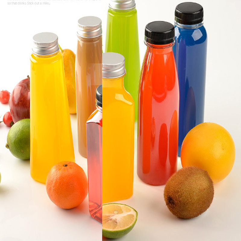 Wholesale Pet Plastic Beverage Bottles Disposable Juice Bottles