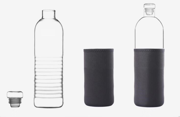 1000ml Sport Water Bottle Glass Drinking Bottle