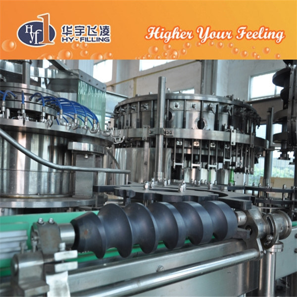 Full Automatic Glass Bottle Juice with Pieces 4 in 1 Filling Machine