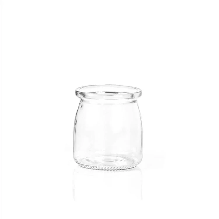 Pudding Glass Bottle with Lid for Milk Juice