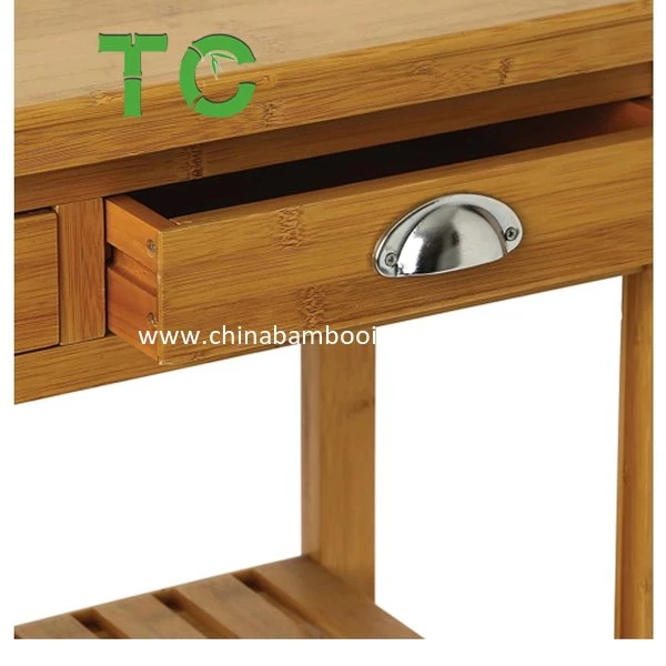 Chinese Factory Bamboo Kitchen Trolley Cart Rolling Kitchen Storage Cabinet Kitchentrolley Cart Kitchen Cabinet