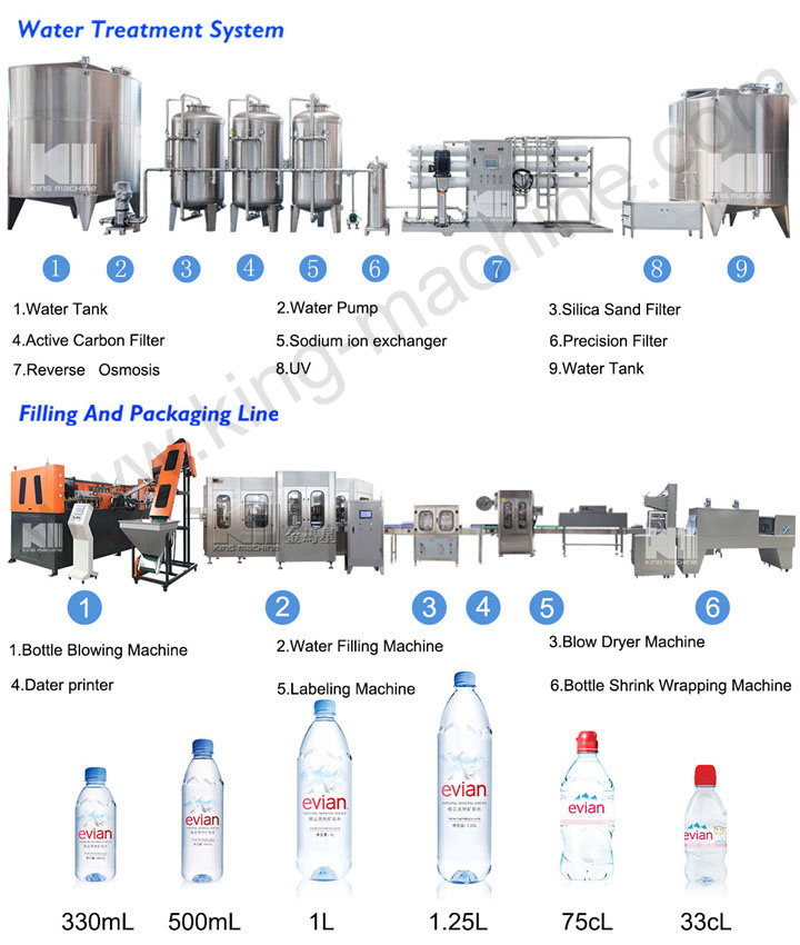 Water Bottle Processing Plant for Beverage with Good Price