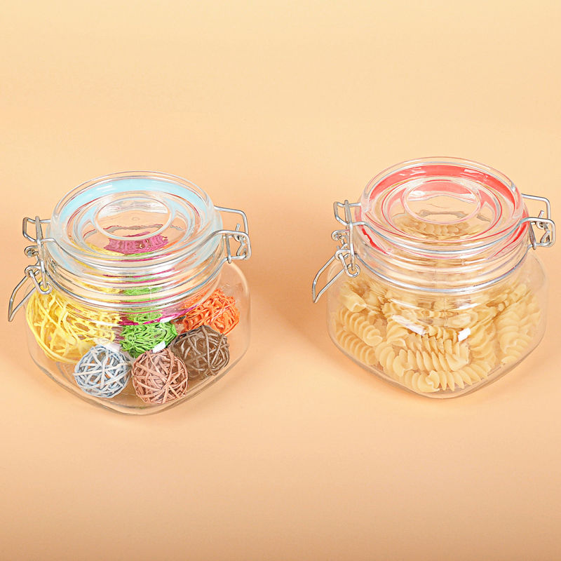 Storage Silicone Glass Air Tight Sealing Lid Glass Canister