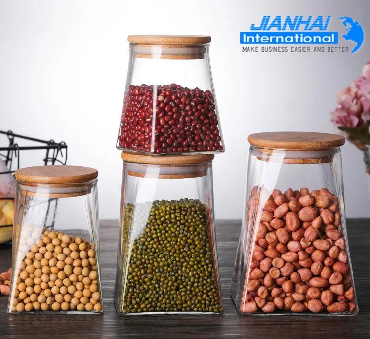 High Borosilicate Glass Jar Glass Bottle Container Food Storage Jar