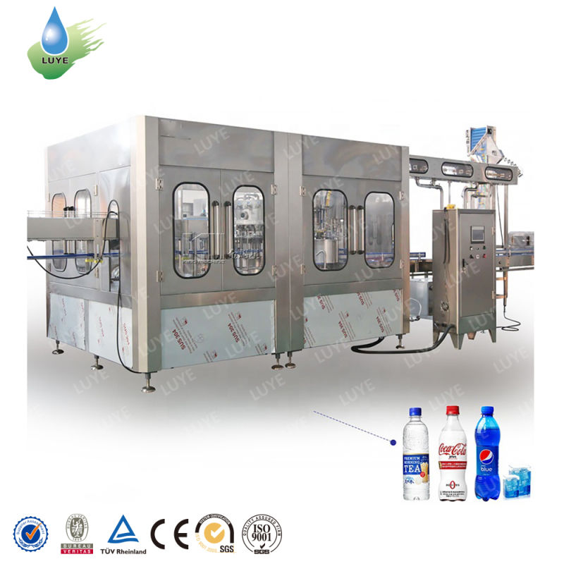 Pet / Glass Bottle Carbonated Drinks Filling Machine / Machinery to Make Soft Beverage