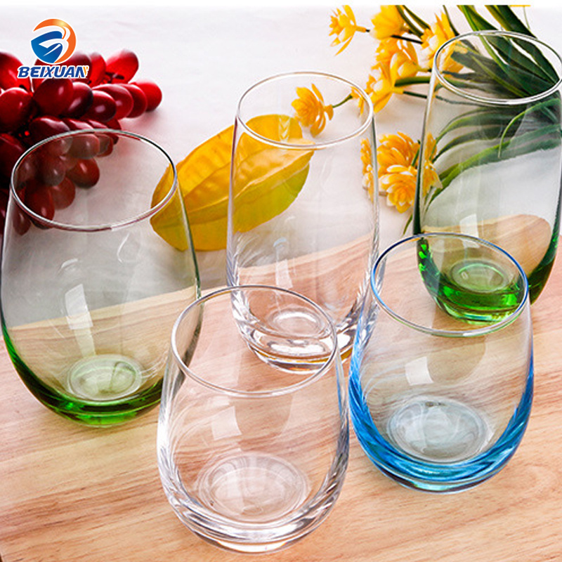 Wholesale Mousse Cup Egg-Shaped Glass Juice Bottle