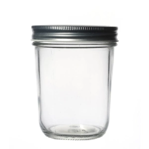 Hot Sale Clear Flint High Quality Metal Lids Storage Customize Food Glass Jars Wholesale