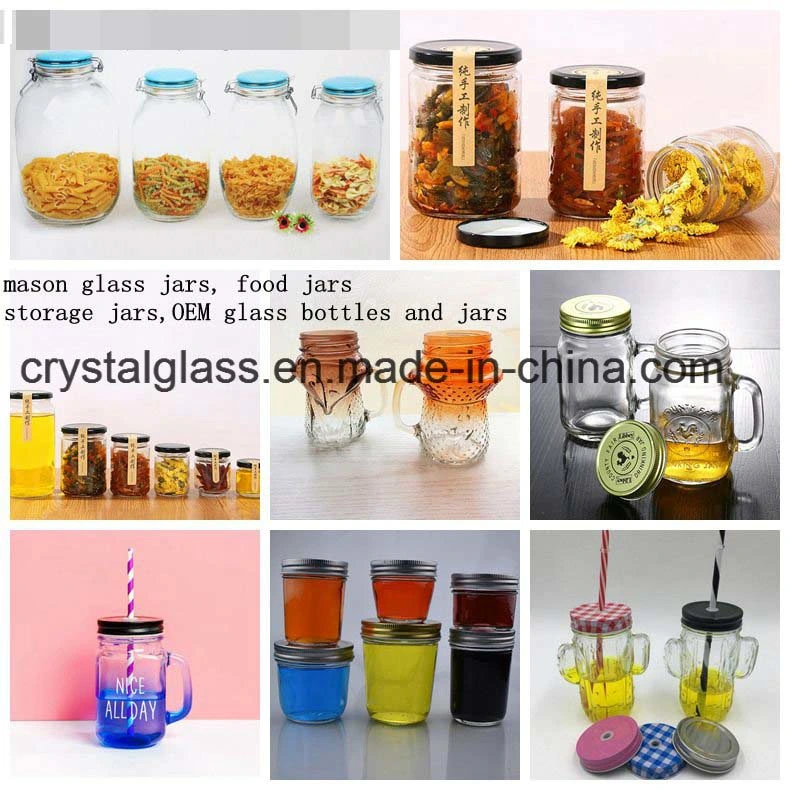 Glass Kitchen Food Storage Jam Canning Mason Jars