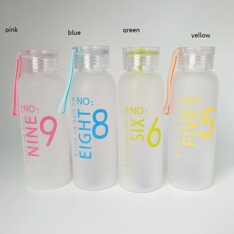 New Design Popular Custom Portable Glass Bottle Drink Water Bottle 2020/ Drinking Water Glass Bottles