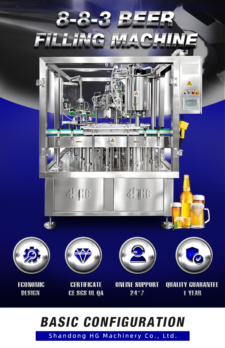 Beer Filling System Beer Bottling Machine Bottle Filling Machine for Brewery