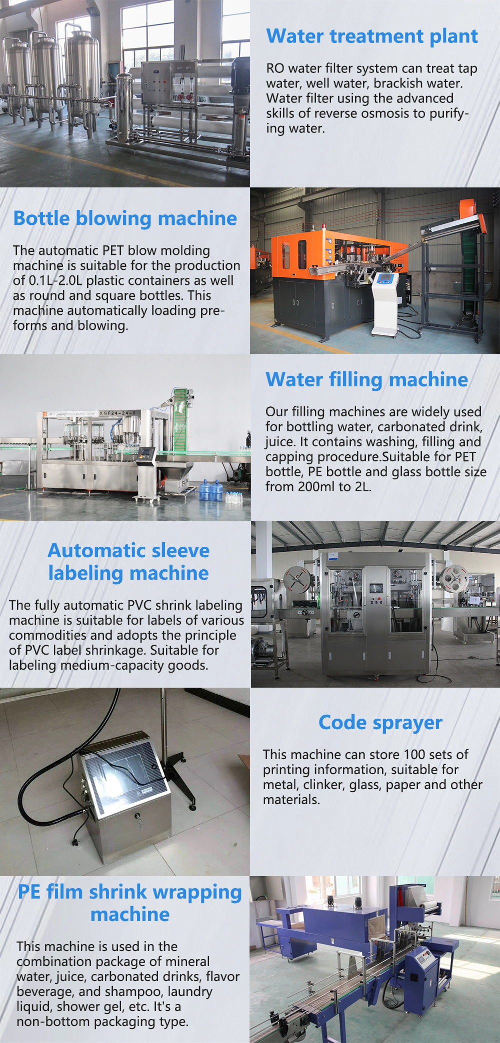 Soft Drink Mineral Water Bottle Making Machine /Liquid Filling Machine