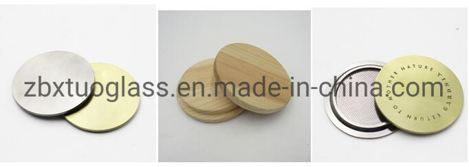 Hot Sell Small Glass Bottle with Cork Plug Wood Cover