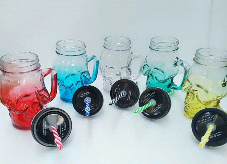 Creative Skull Glass Mugs Vodka Shot Cup Wine Glass Jar