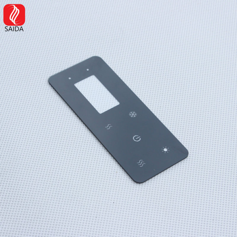 Hot Sale Black Printed Cover Glass Panel Toughened Glass for Display