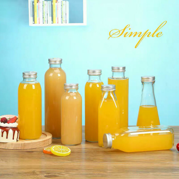 High Quality Sealed Glass Beverage Bottles with Wooden/Metal Lid
