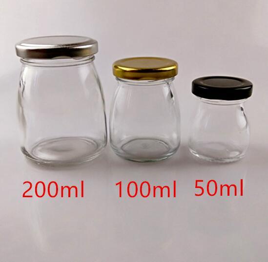 100 Ml 150 Ml 200 Ml Glass Pudding Bottle Glass Juice Bottle