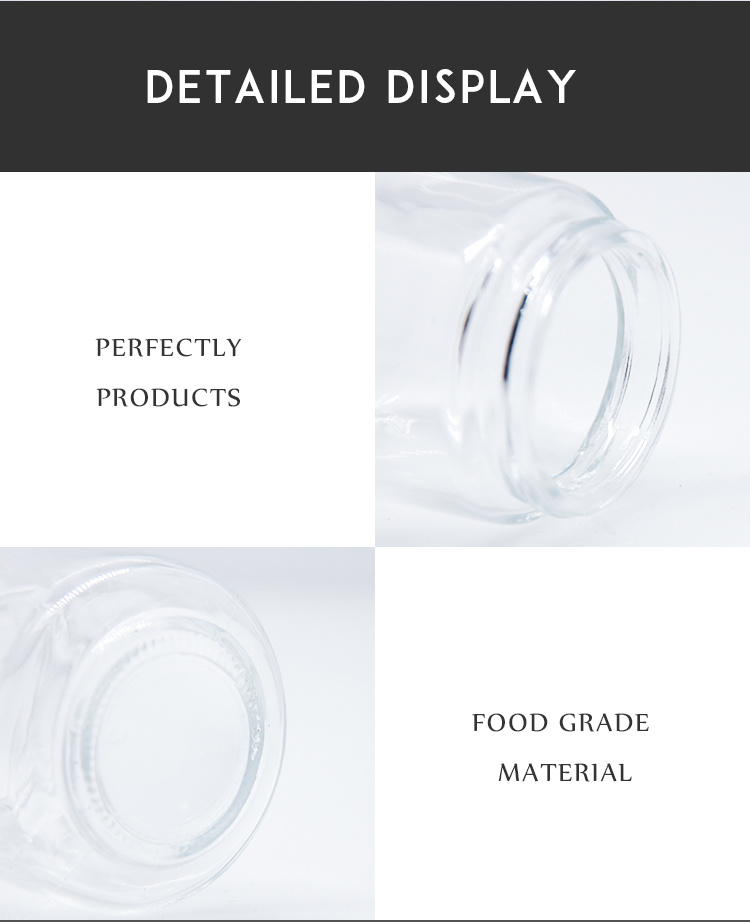 in Stock 150ml Clear Glass Jar Glass Bottle for Packing Spice/Pepper/Salt
