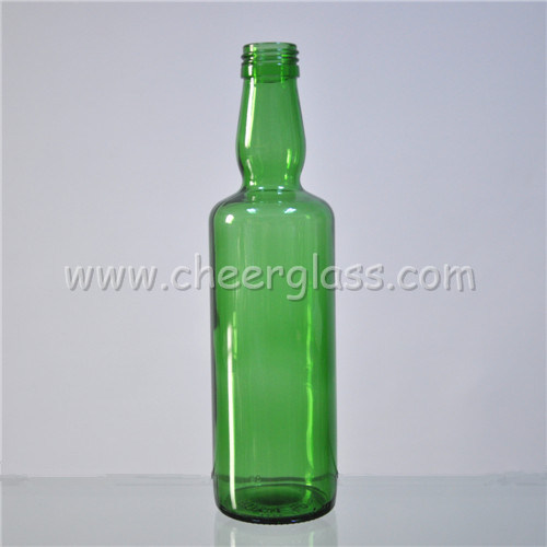 350ml Emerald Green Glass Beverage Bottle with Screw Finish